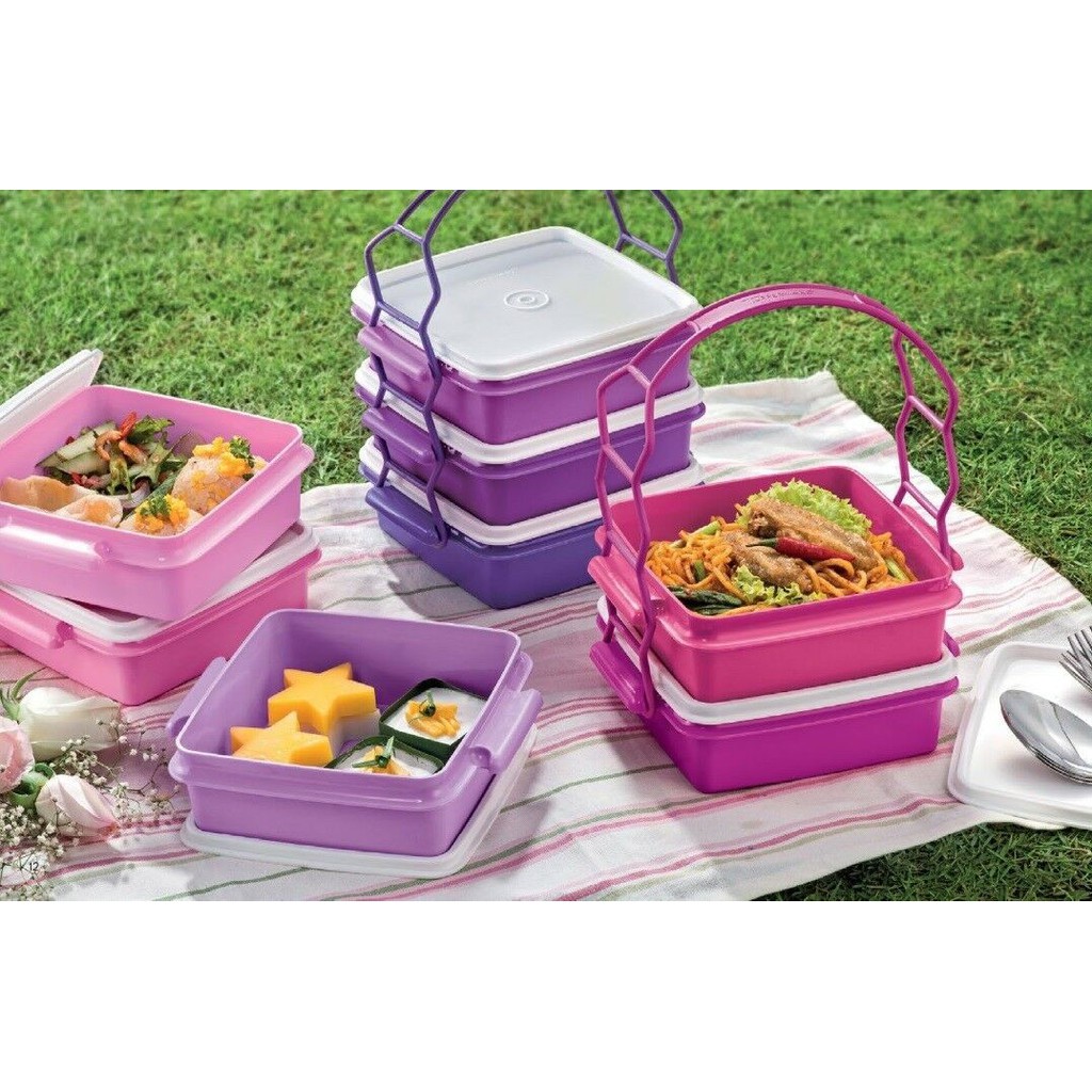 Tupperware Small Goody Box with Cariolier (4) 790ml