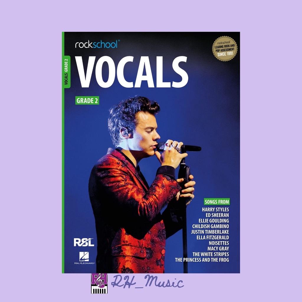 Rockschool Vocal Exam Book Grade 2 (2021) Shopee Malaysia