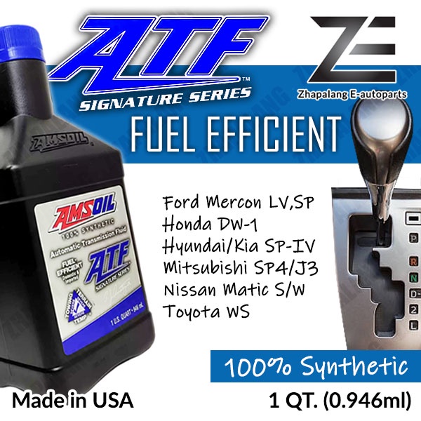 Amsoil Fuel Efficient Signature Series Fully Synthetic ATF 1Qt. (0 ...