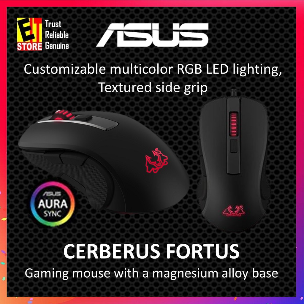 ASUS CERBERUS FORTUS OPTICAL GAMING MOUSE (90YH01H1BAUA00) Shopee