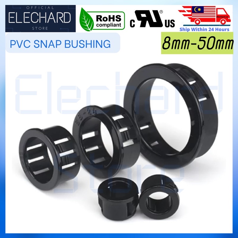 100pcs 8mm50mm PVC Snap Bushing Black Nylon PA66 Shopee Malaysia
