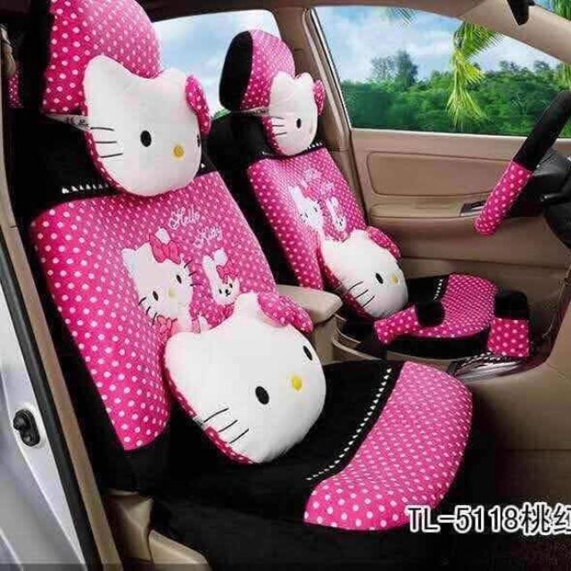 READY STOCK 18 item Hello Kitty Car seat Cover Shopee Malaysia