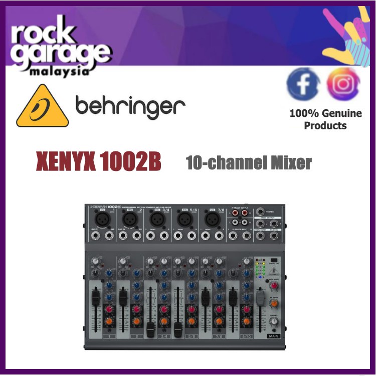 Behringer XENYX 1002B 10channel Mixer ( XENYX1002B / XENYX1002B