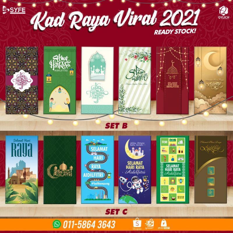 HOT Kad Raya - SET B | Shopee Malaysia