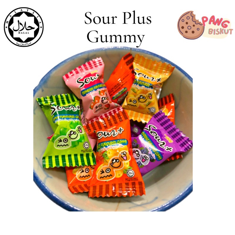 Lot 100 Sour + Gummy /Repack 100g /Halal /Mixed Fruit Flavor Shopee