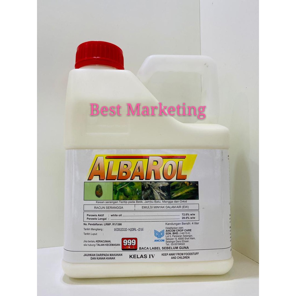 4LIT ALBAROL ANCOM/ white oil | Shopee Malaysia