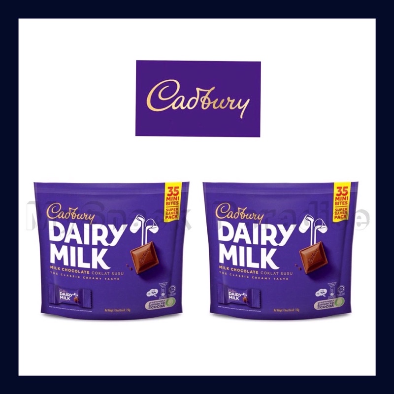Cadbury Dairy Milk Milk Chocolate 35 Mini Bars | Shopee Malaysia
