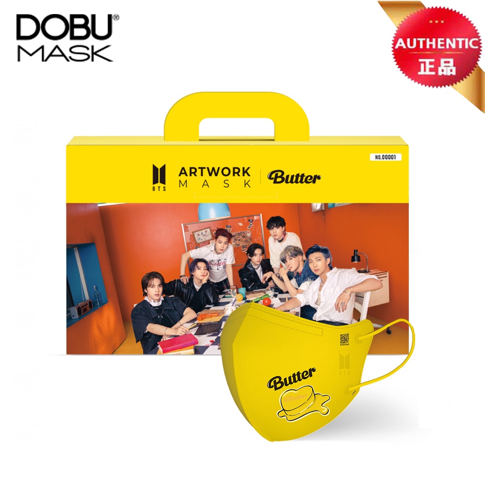 [DOBU] BTS ARTWORK MASK (1PC) / 'Butter' Edition (Color Yellow