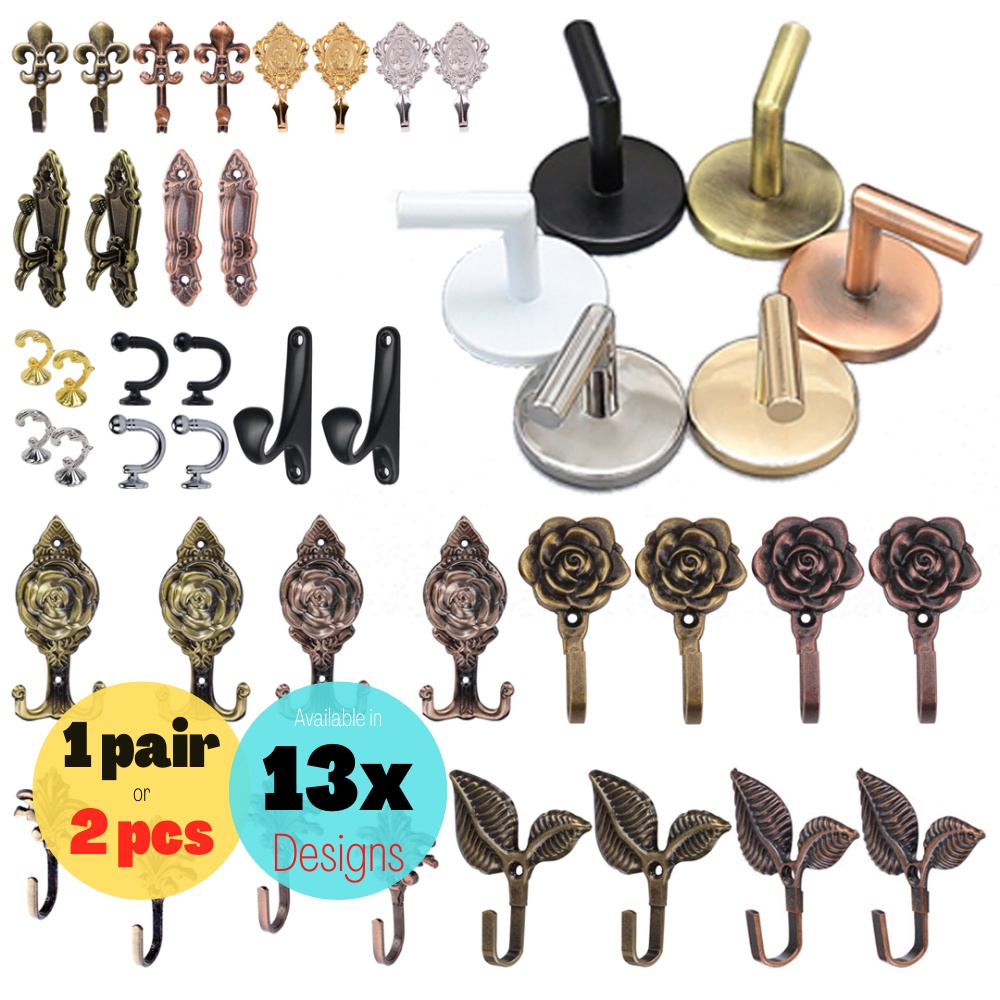 Curtain Tieback Hook Side Wall Holdback Tassel Hanger Holder Cangkuk