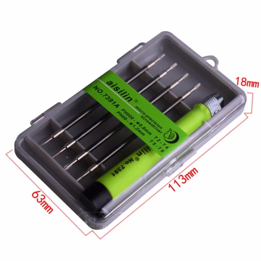 Super strong screwdriver set with 8 different large and small heads ...