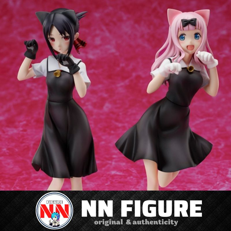 Aniplex Love War Fujiwara Chika & Kaguya Shinomiya Cat Ear Figure 辉夜 藤原 ...