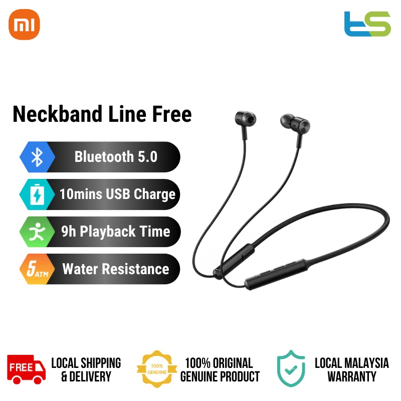 Neckband Bluetooth headphone- 5 Core