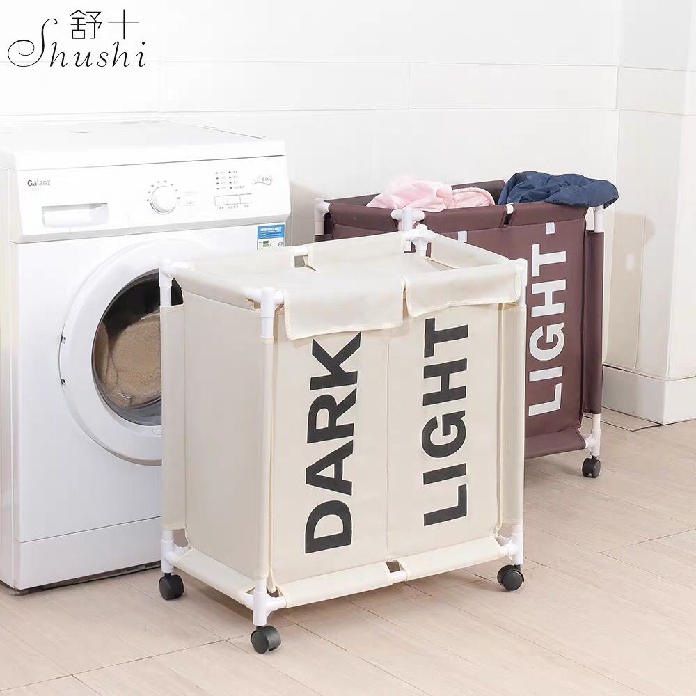 Premium Solid Dirty Laundry Bag Basket Rack baju kotor cuci IKEA muji ...