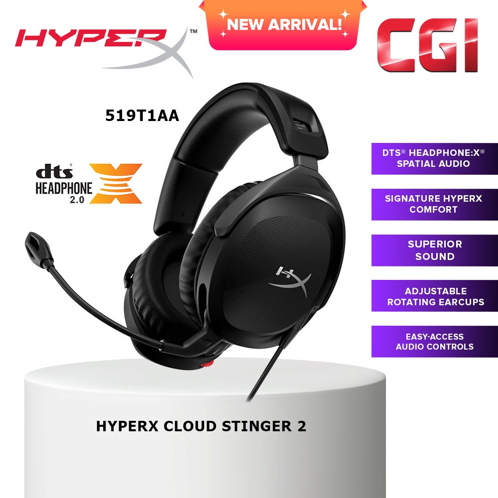 HyperX Cloud Stinger 2 DTS Gaming Headset 519T1AA