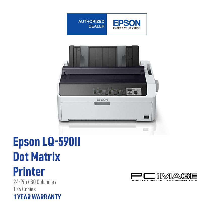 EPSON LQ590II 24 Pin Dot Matrix Impact Printer Shopee Malaysia