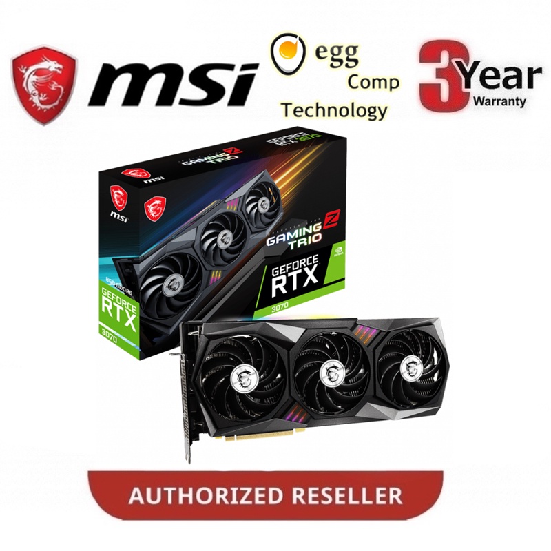 MSI GEFORCE RTX 3070 GAMING Z TRIO 8GB GDDR6 RTX3070 | Shopee Malaysia