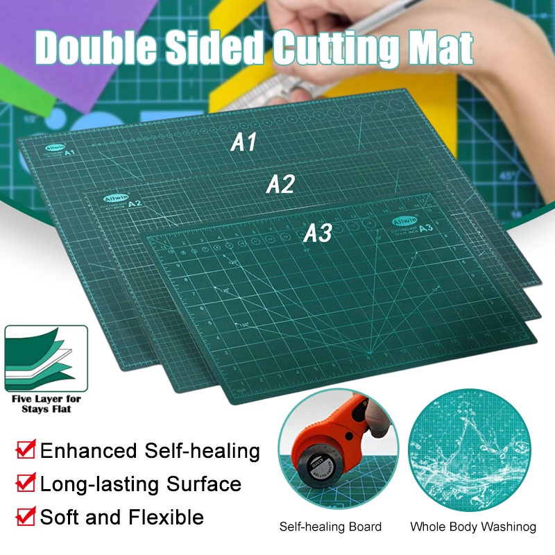 1pcs Art Craft A1 A2 Large Thick Self Healing Cutting Mat Double-Side DIY