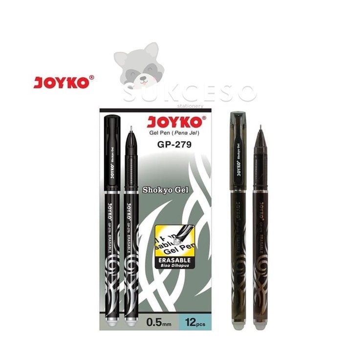 Joyko Gel Pen GP279 Shokyo 0.5mm Erasable Can Be Erasable / Quality