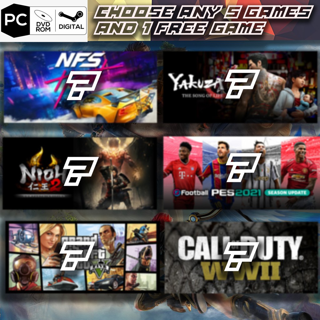 PC Offline Deals] Choose Any 5 Games + 1 Free Game 🔥 | Shopee Malaysia