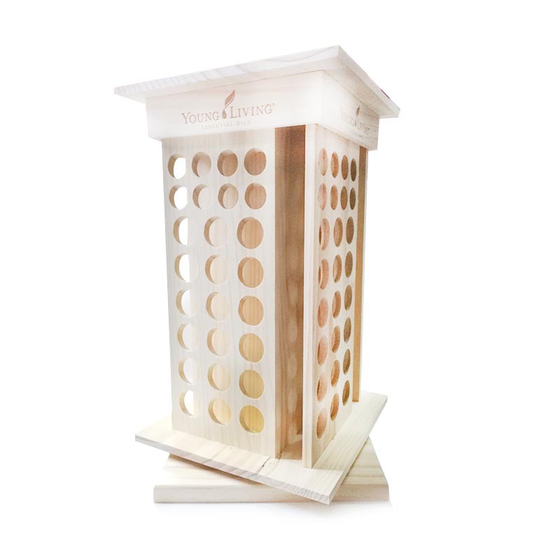 Young Living Wooden Rotating Tower Display Rack for Essential Oils ...