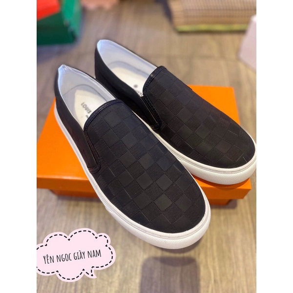 LOUIS VUITTON Louis Happytton Super Black SlipOns. Lv Men'S Sports Shoes With Box Shopee Malaysia