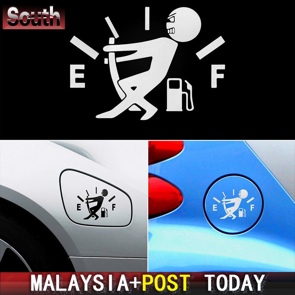 Car sticker Vehicle Truck Window Reflective Funny Gas Fuel Gage Empty ...
