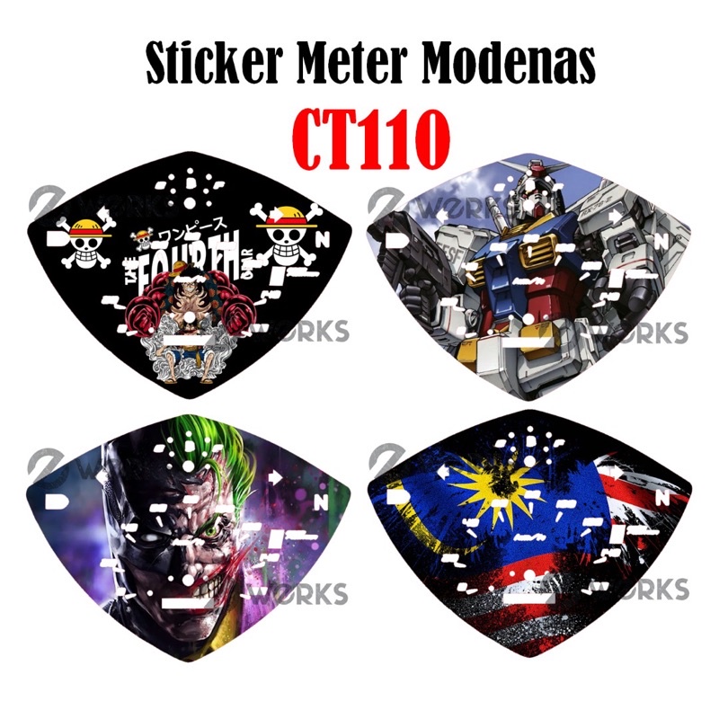 MODENAS CT110 STICKER METER (CUSTOM DESIGN CHAT US) | Shopee Malaysia