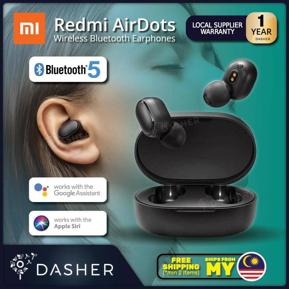 Original Xiaomi Mi True Wireless Earbuds Basic Shopee Malaysia