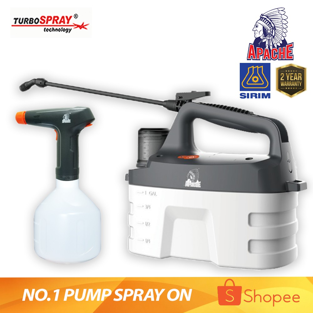APACHE TurboSpray HS04E (4.0L) HS01E (1.0L) Portable Rechargeable