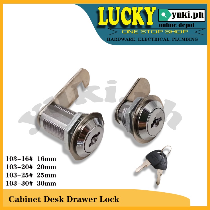 103 CABINET/DESK DRAWER LOCK WITH 2 KEYS (16/20/25/30MM) | Shopee Malaysia