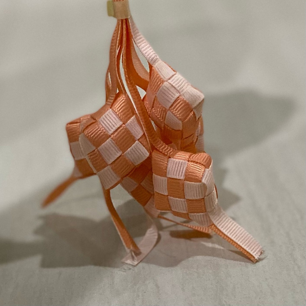 Ketupat Ribbon Grosgrain Material | Mix COLOR/Two Colors | Soft PEACH ...