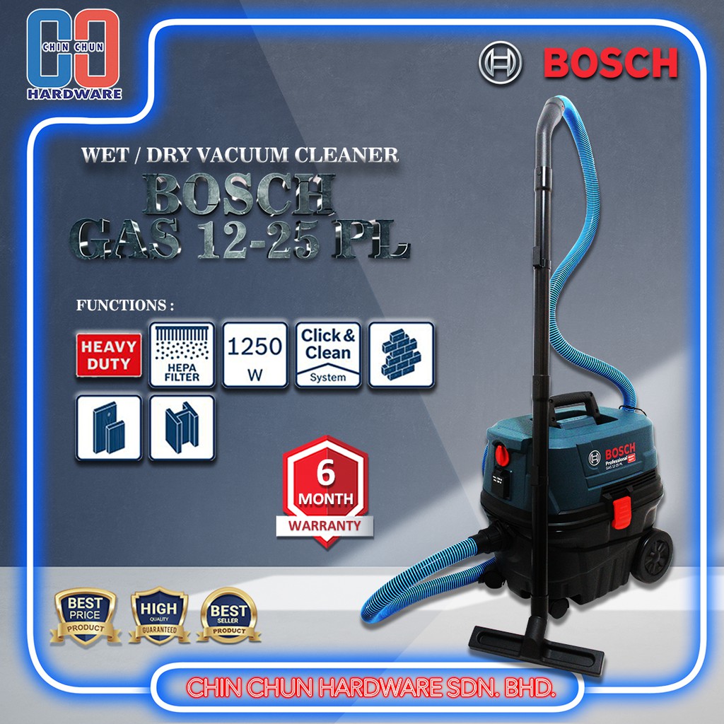 BOSCH WET & DRY VACCUM CLEANER EXTRATOR GAS 1225 PL/BOSCH/CLEANER
