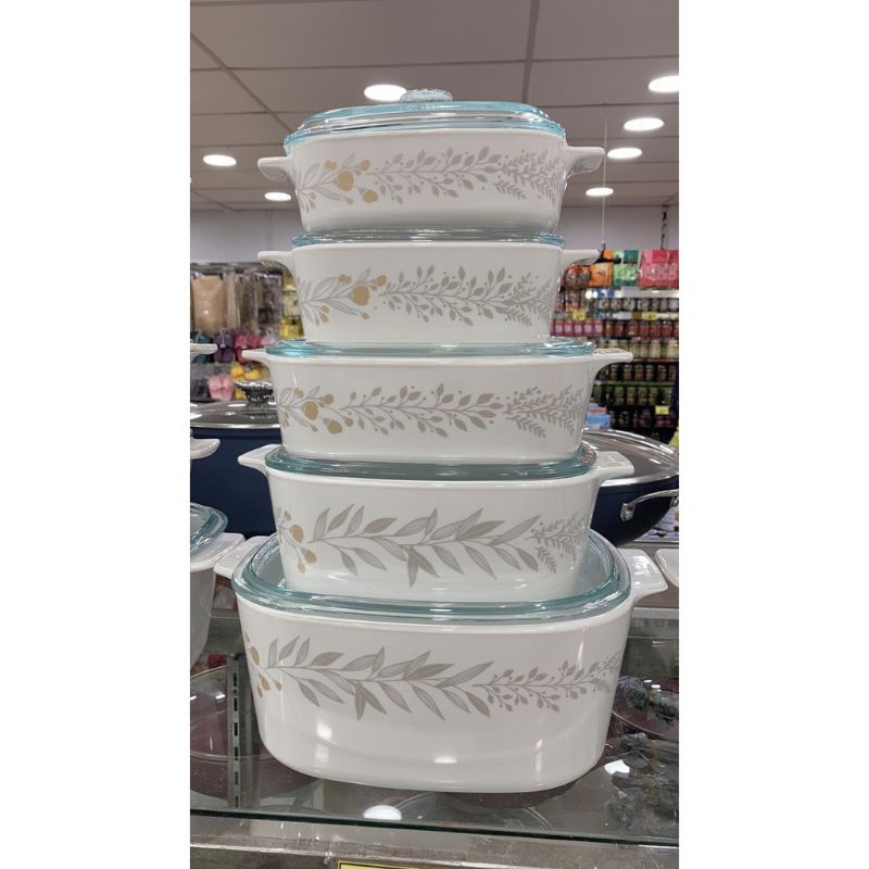 🔥Hot offer 🔥 Corningware 10 pcs Silver crown 🔥 | Shopee Malaysia