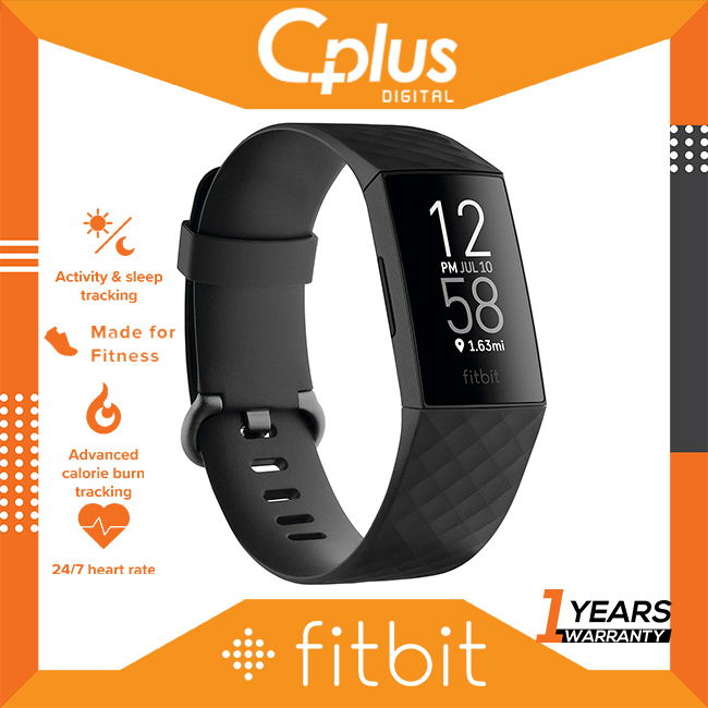 Fitbit Charge 4 Fitness and Activity Tracker with Built in GPS Heart Rate Sleep Swim Tracking Shopee Malaysia