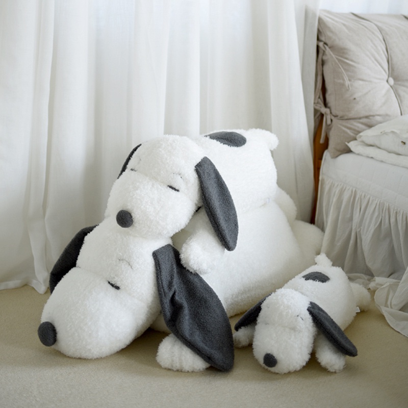 Soft Furry Snoopy Plush Toy Stuffed Animal Big Size Cute White Dog ...