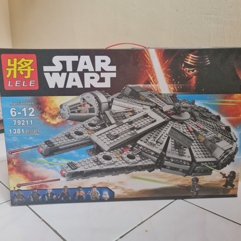 Lele 1381PCS lego Compatible Star Wars Millennium Falcon Force Awaken learning Building Blocks Toys Best Gift