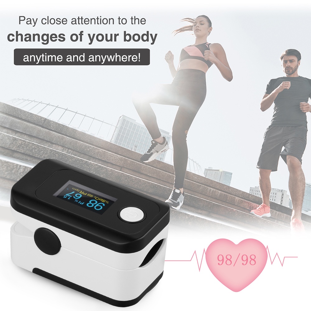 【Really stock】 Omron Style Finger Pulse Oximeter Multi Blood Oxygen