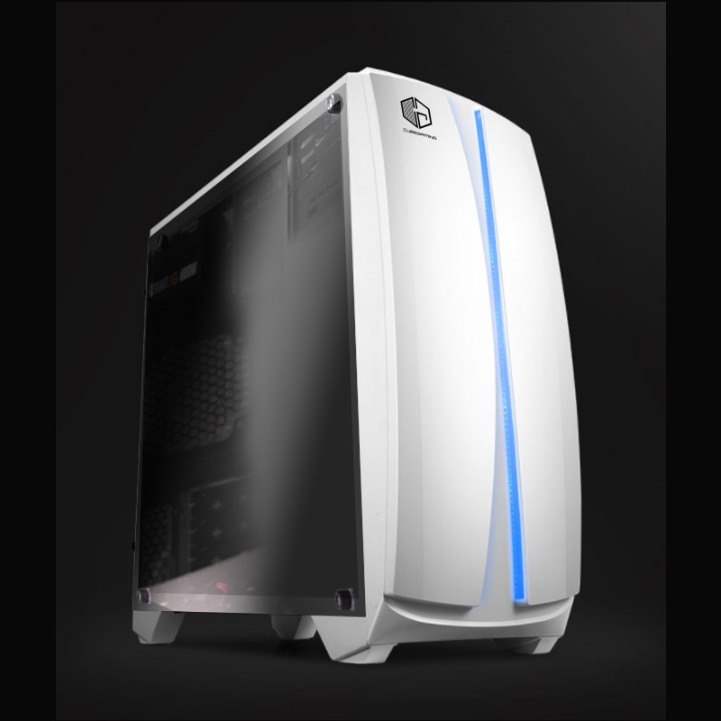 Cube GAMING ENQUIST White Full Acrylic Window M-ATX Chassis | Shopee ...