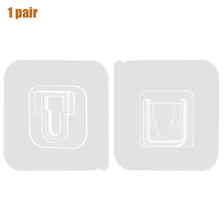 Multi-Purpose Hooks 5 Pairs Double-sided Adhesive Wall Hooks