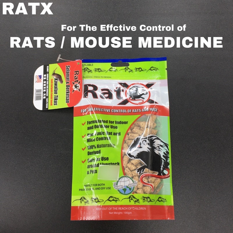 NON-TOXIC For The Effective Control Of Rats and Mice [RatX] | Shopee ...