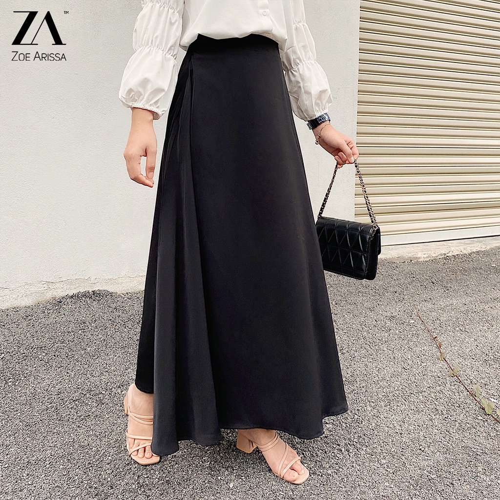 ZOE ARISSA SKIRT MUSLIMAH WOMEN SKIRT A-LINE CUTTING Skirt Plain Design ...
