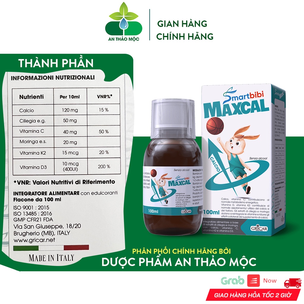 Smartbibi Maxcal Calcium Supplement Vitamin D3K2 Helps Children Absorb ...