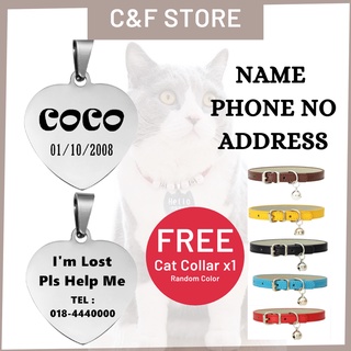 Cat collar clearance name plate