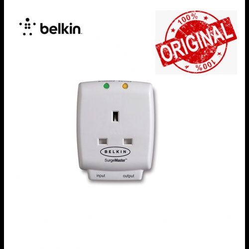 Belkin F9H110VSACW Single Socket Surge Protector With Tel Protection ...