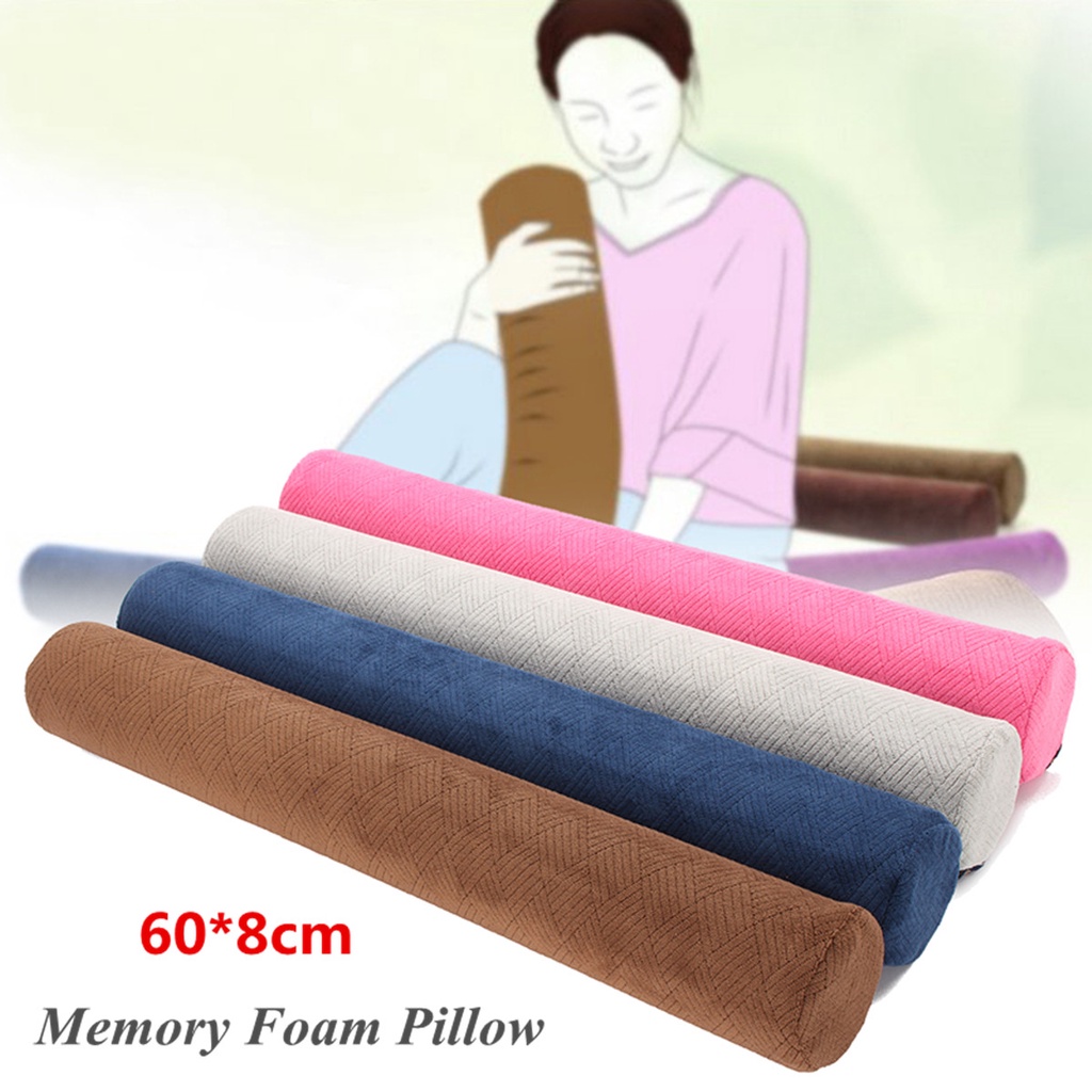 23'' Round Cervical Pillow Roll Memory Foam Sleeping Positioning Roll