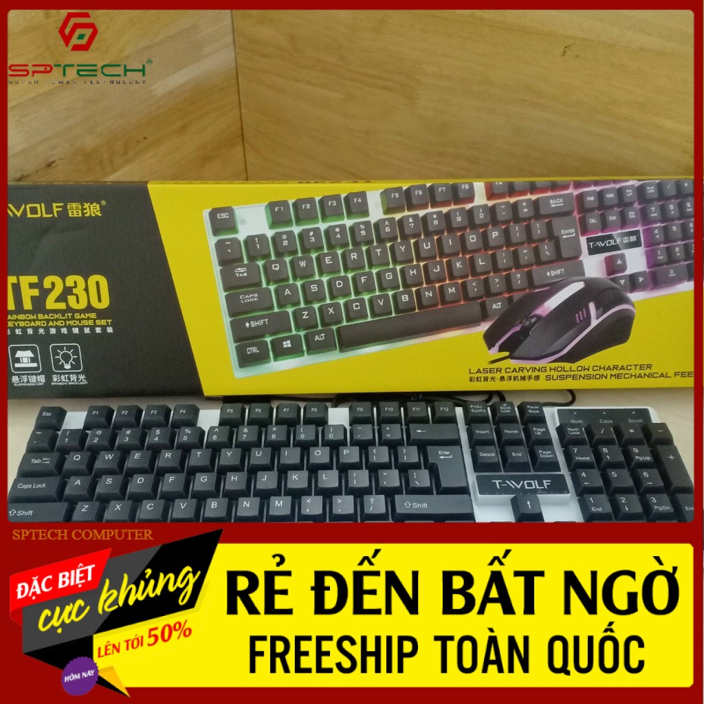 Mouse Keyboard Combo Set Mechanical Keyboard And Gaming Gear TWOLF