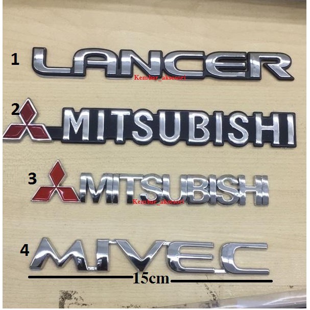 Proton Wira Mitsubishi mivec EMBLEM LOGO MITSUBISHI LANCER MIVEC PROTON ...