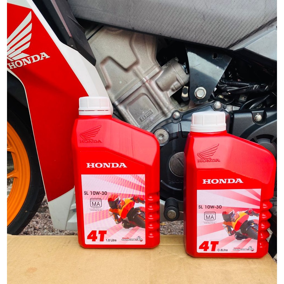 Honda bsh red 4T ENGINE Oil SL 10W-30 MA 1L Boon Siew WAVE DASH WAVE125 ...