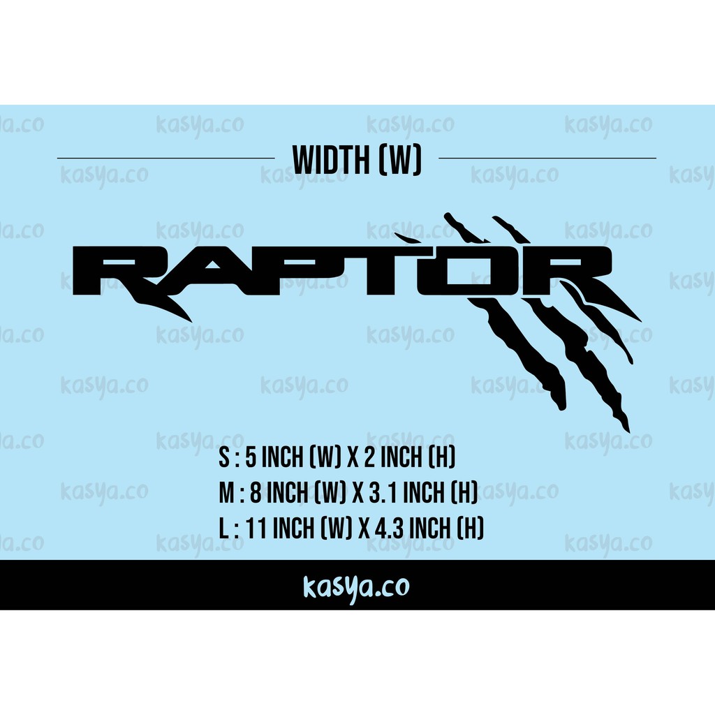 RAPTOR FORD RANGER vinyl sticker cutting | Shopee Malaysia