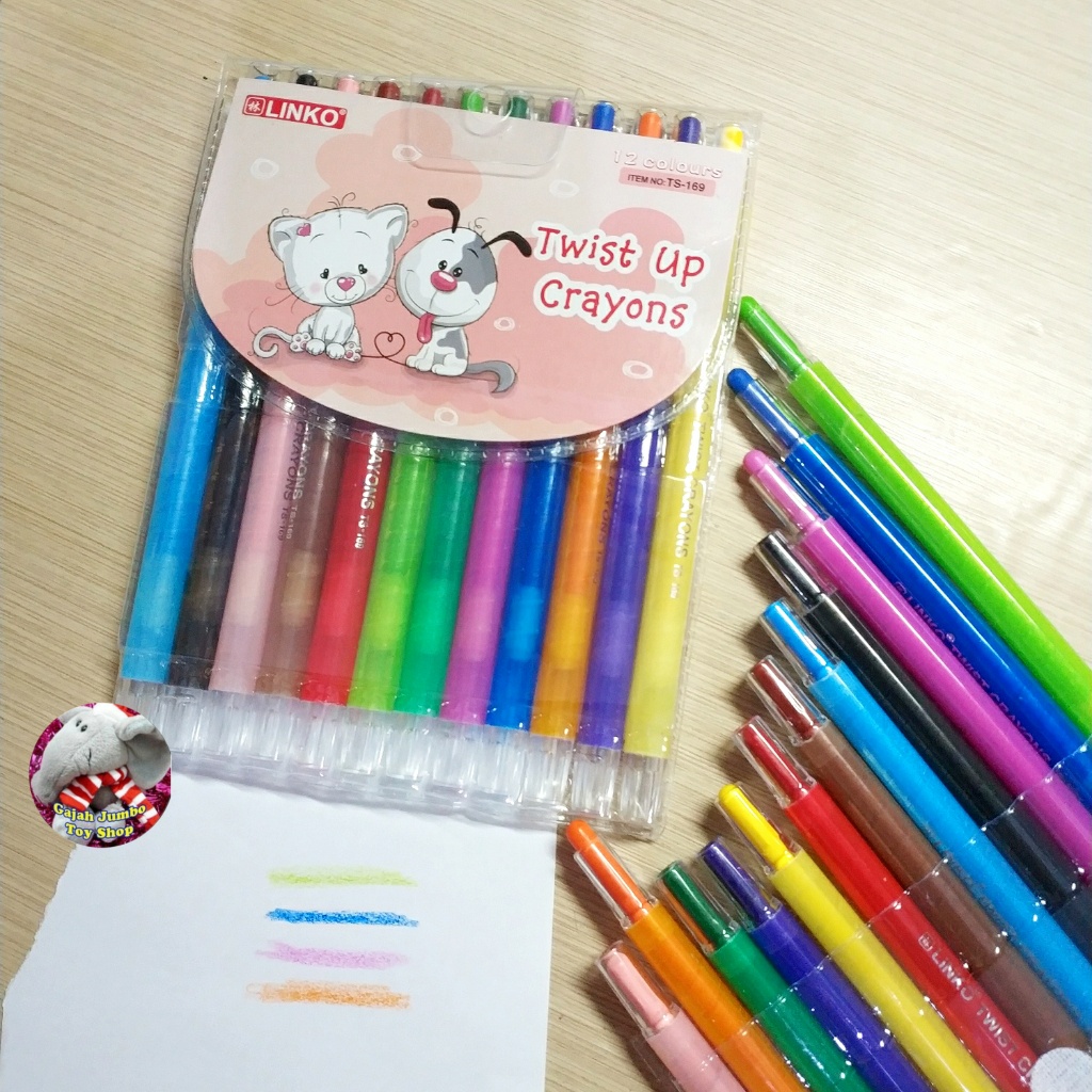 Rotating Crayons Don't Smudge Rolling Twist Crayons for Children with ...